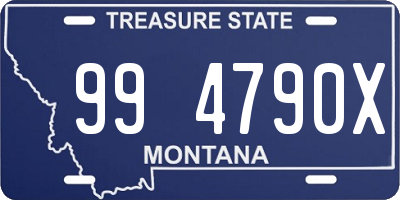 MT license plate 994790X