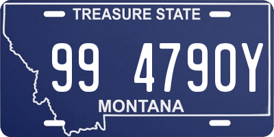 MT license plate 994790Y