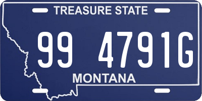 MT license plate 994791G