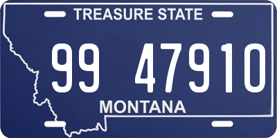 MT license plate 994791O