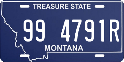 MT license plate 994791R