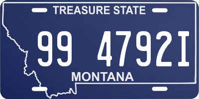 MT license plate 994792I