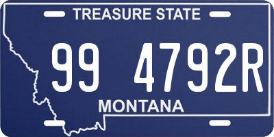 MT license plate 994792R