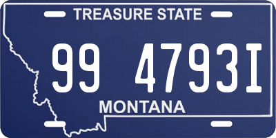 MT license plate 994793I