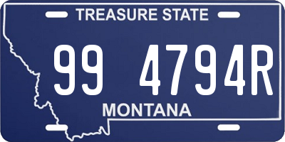 MT license plate 994794R