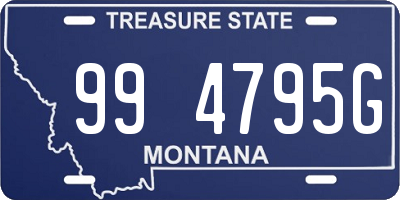 MT license plate 994795G