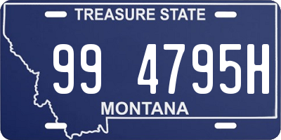 MT license plate 994795H