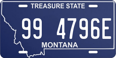 MT license plate 994796E