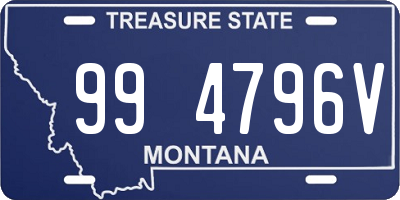 MT license plate 994796V