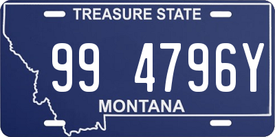 MT license plate 994796Y