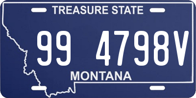 MT license plate 994798V