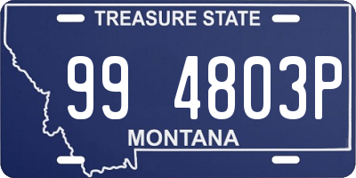 MT license plate 994803P