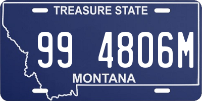MT license plate 994806M
