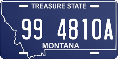 MT license plate 994810A