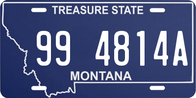 MT license plate 994814A