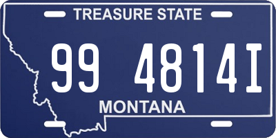 MT license plate 994814I