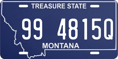 MT license plate 994815Q