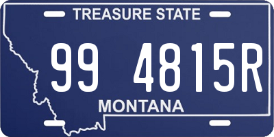 MT license plate 994815R