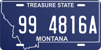 MT license plate 994816A