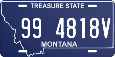 MT license plate 994818V