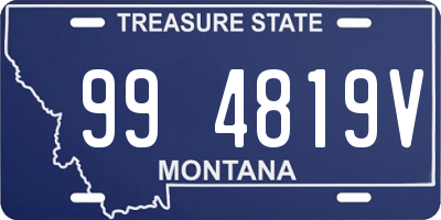 MT license plate 994819V