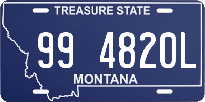 MT license plate 994820L