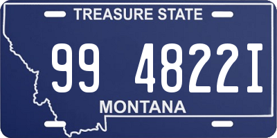 MT license plate 994822I