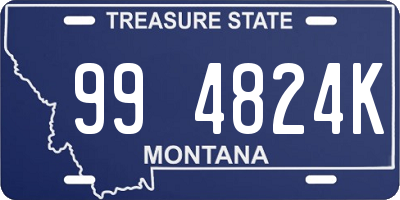 MT license plate 994824K