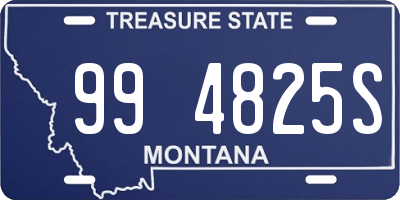 MT license plate 994825S