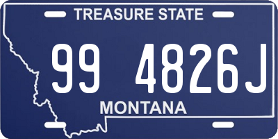 MT license plate 994826J