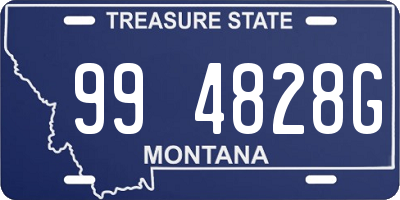 MT license plate 994828G