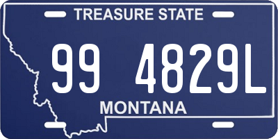 MT license plate 994829L