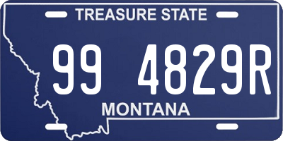 MT license plate 994829R