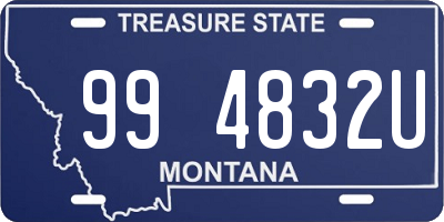 MT license plate 994832U