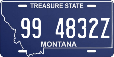 MT license plate 994832Z