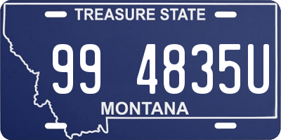 MT license plate 994835U