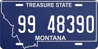 MT license plate 994839O