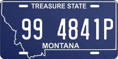 MT license plate 994841P