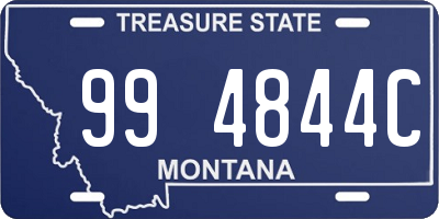 MT license plate 994844C