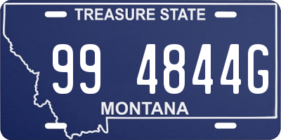 MT license plate 994844G