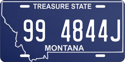 MT license plate 994844J