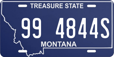 MT license plate 994844S