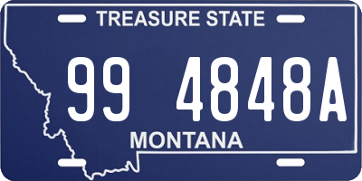 MT license plate 994848A