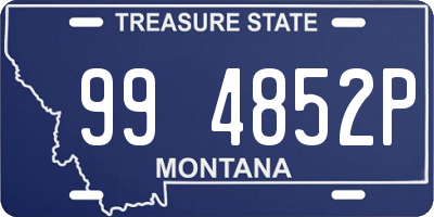 MT license plate 994852P