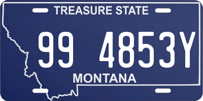 MT license plate 994853Y