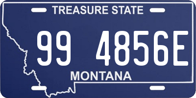 MT license plate 994856E