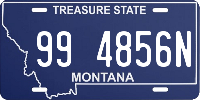 MT license plate 994856N