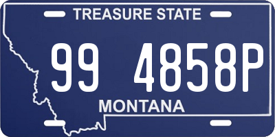 MT license plate 994858P