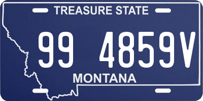 MT license plate 994859V