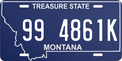 MT license plate 994861K